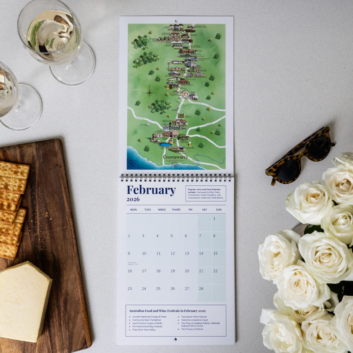 2026 Wall Calendar - Australian Food & Wine Festivals