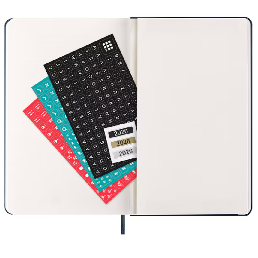 Moleskine 2026 Weekly, Large, Hard Cover Diary - Sapphire Blue