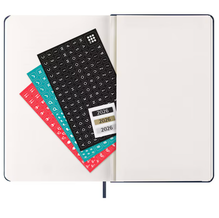 Moleskine 2026 Weekly, Large, Hard Cover Diary - Sapphire Blue