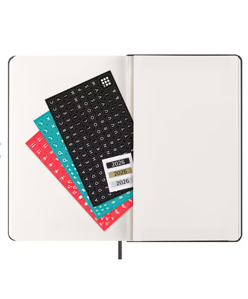 Moleskine 2026 Weekly, Large, Hard Cover Diary - Black