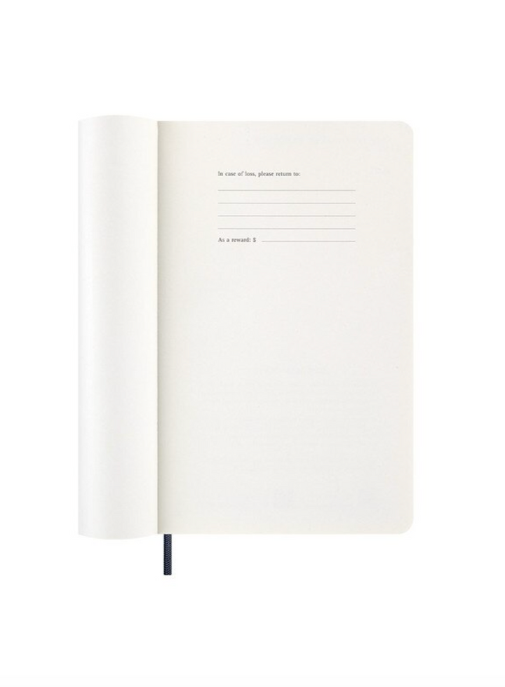 Moleskine 2026 Daily, Large, Soft Cover Diary - Sapphire Blue