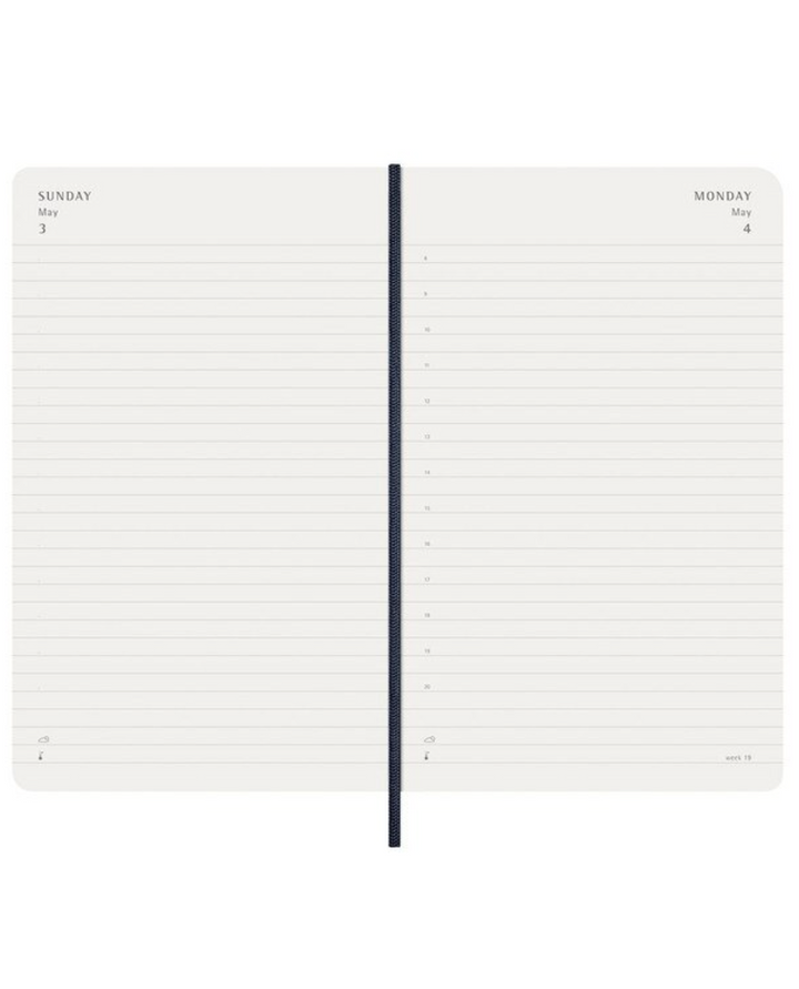 Moleskine 2026 Daily, Large, Soft Cover Diary - Sapphire Blue
