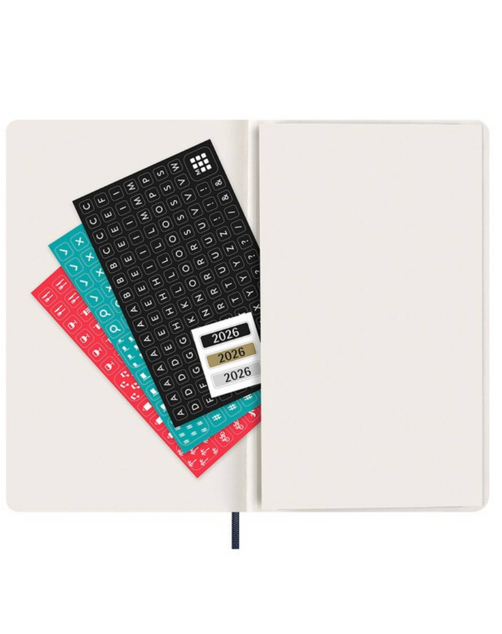 Moleskine 2026 Daily, Large, Soft Cover Diary - Sapphire Blue