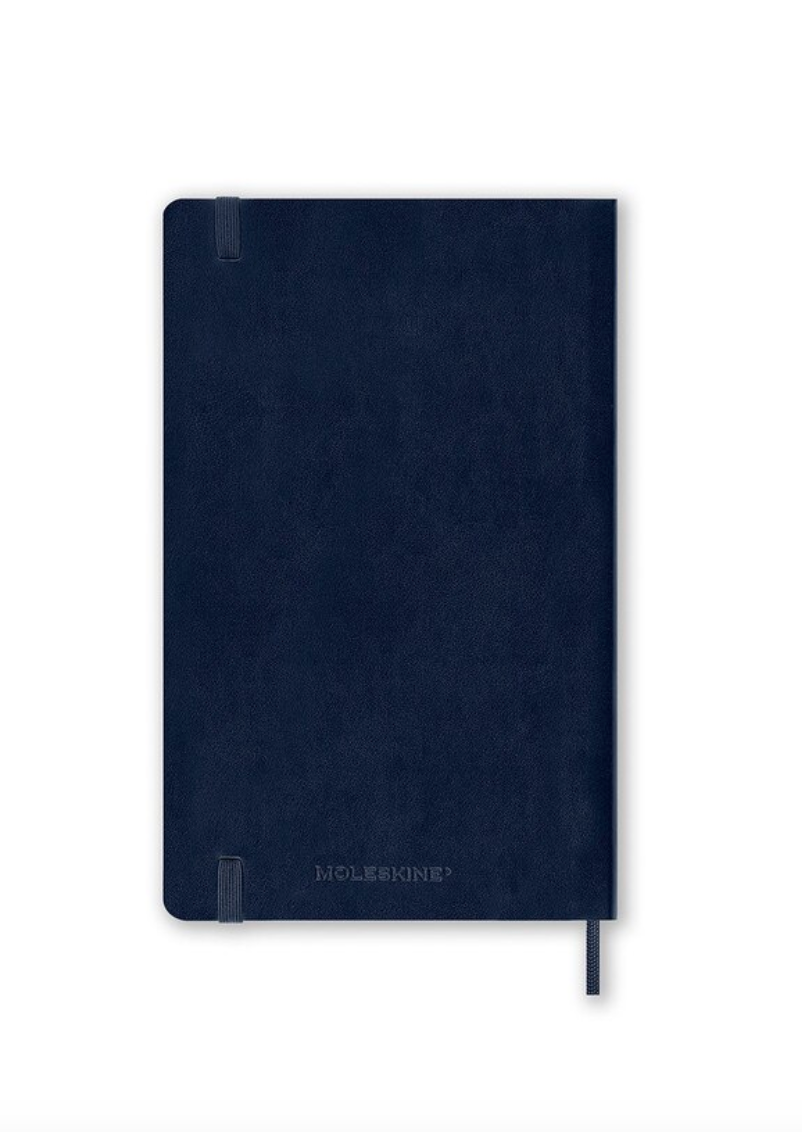Moleskine 2026 Daily, Large, Soft Cover Diary - Sapphire Blue