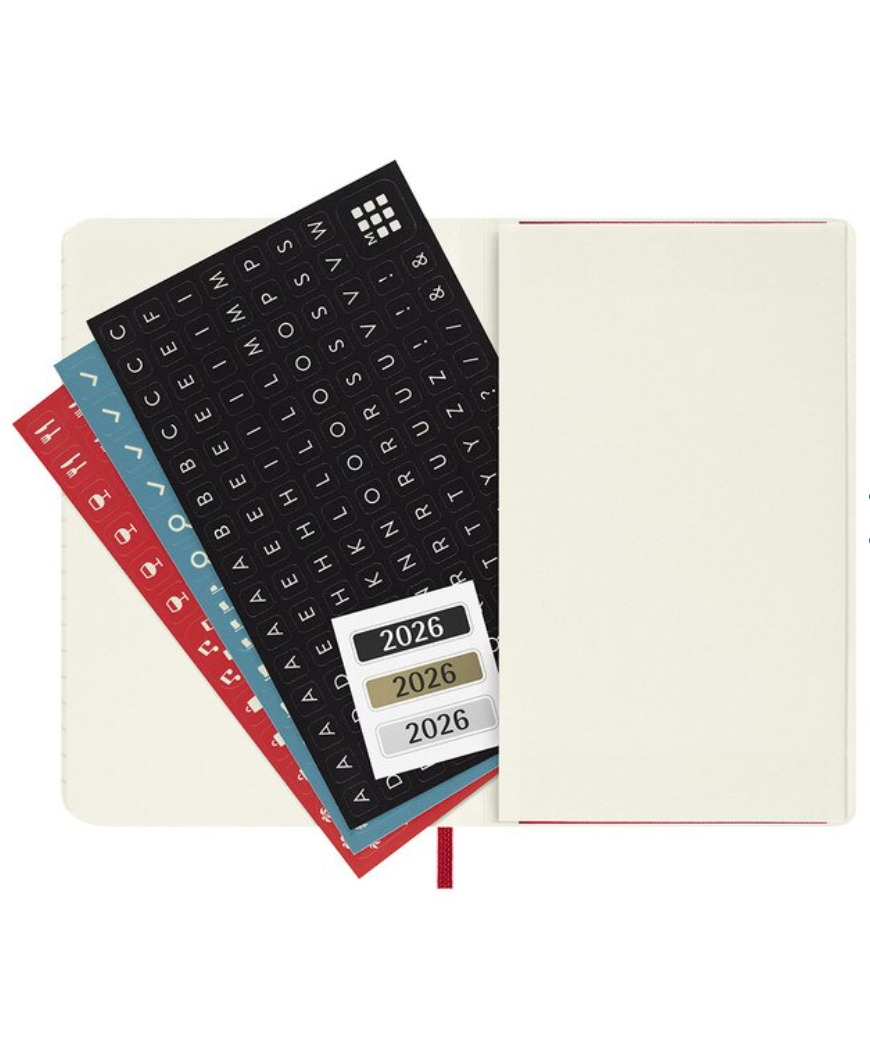 Moleskine 2026 Weekly, Pocket, Soft Cover Diary - Scarlet Red
