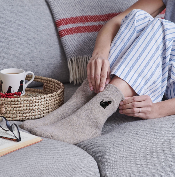 Sweet William Socks - Black Cat