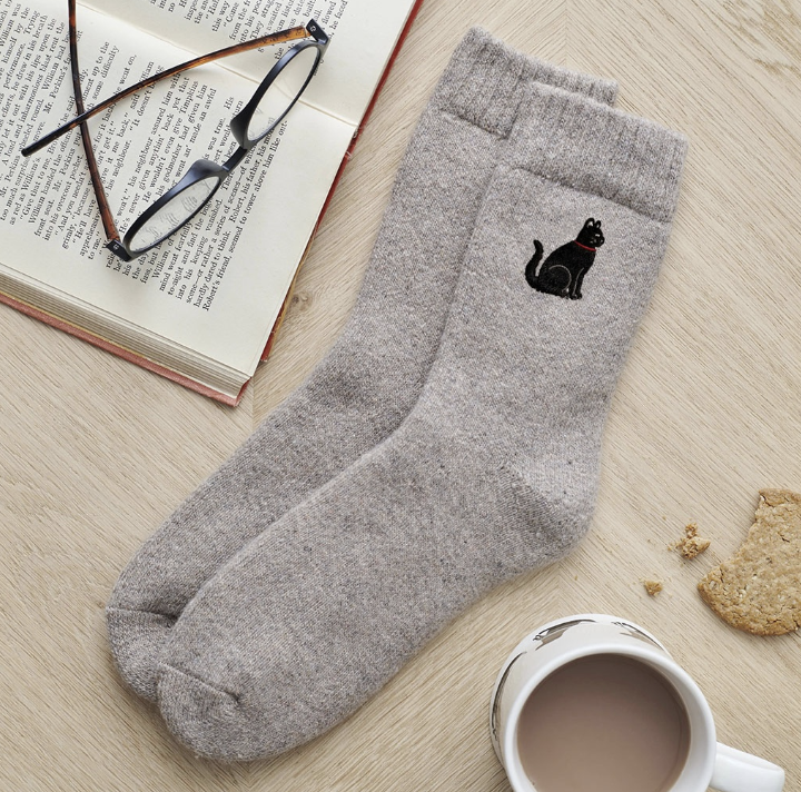 Sweet William Socks - Black Cat