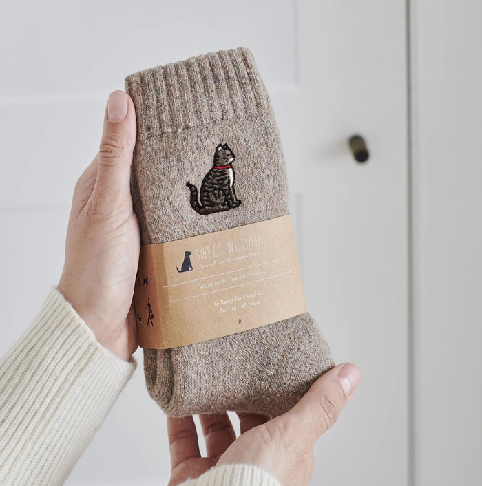 Sweet William Socks - Tabby Cat