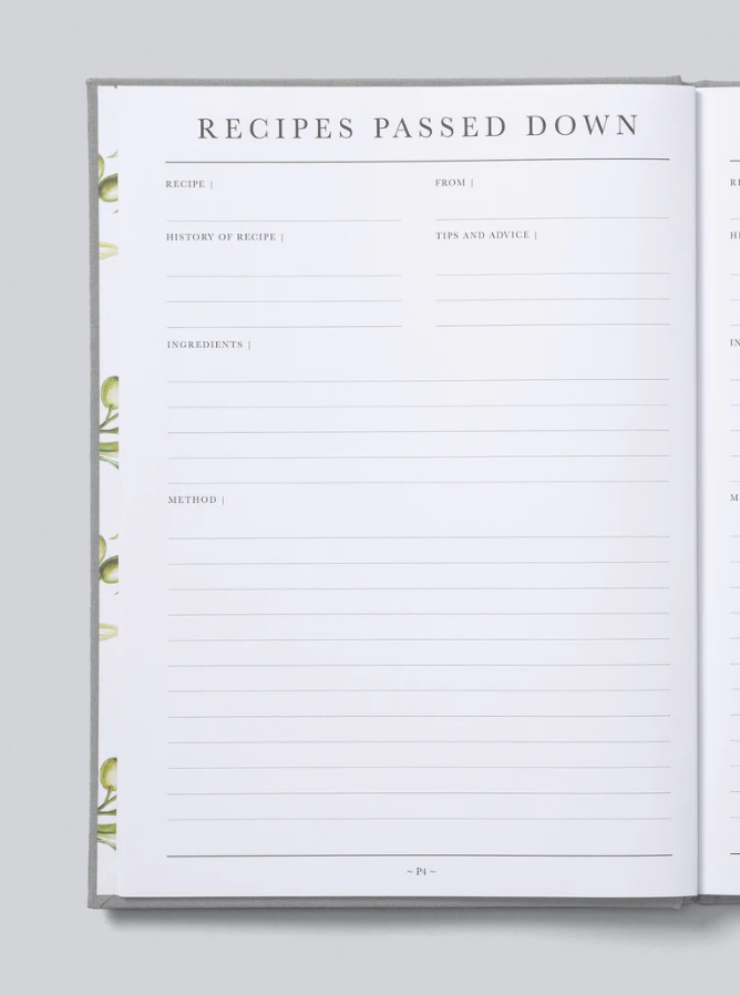 Recipe Book - Passed Down