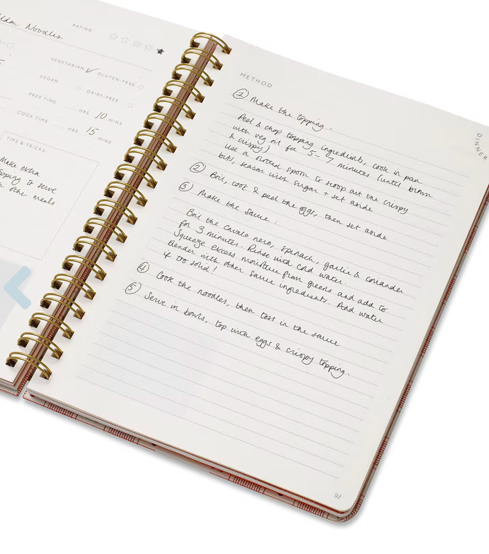 Recipe Journal - Lobster Gingham