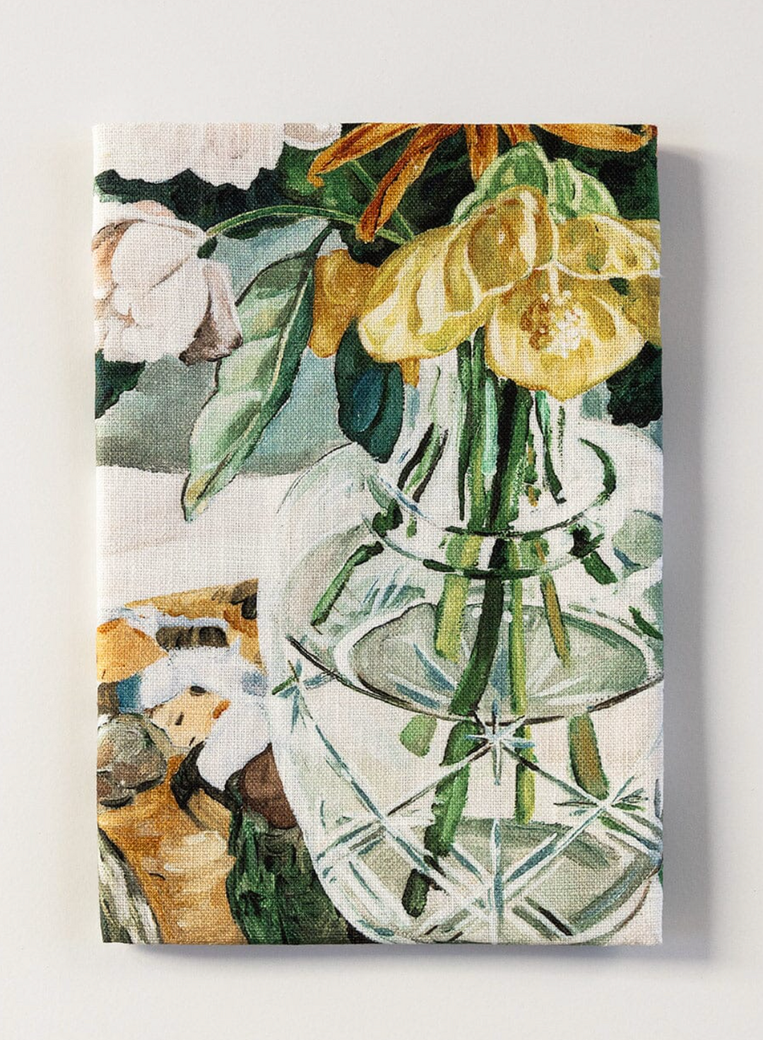 Bespoke Linen Tea Towel - April Blooms