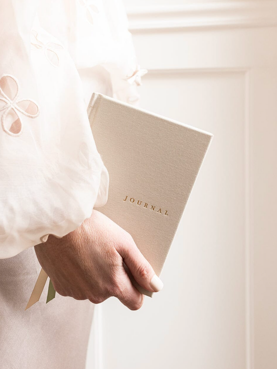 Bespoke Linen Bound Pocket Journal - Desert Sand (Lined Pages)