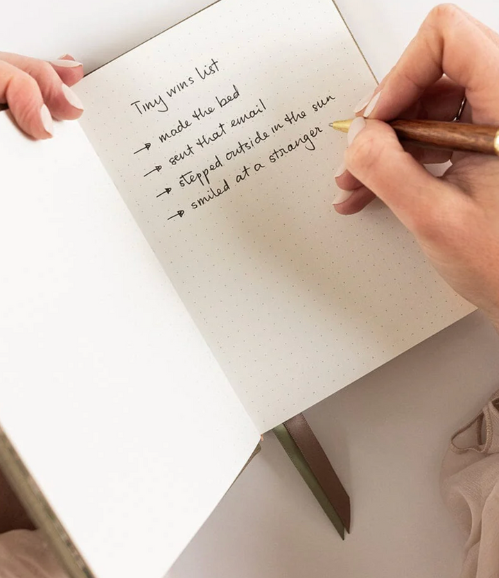 Bespoke Linen Bound Pocket Journal - Saltmarsh (Bullet Pages)