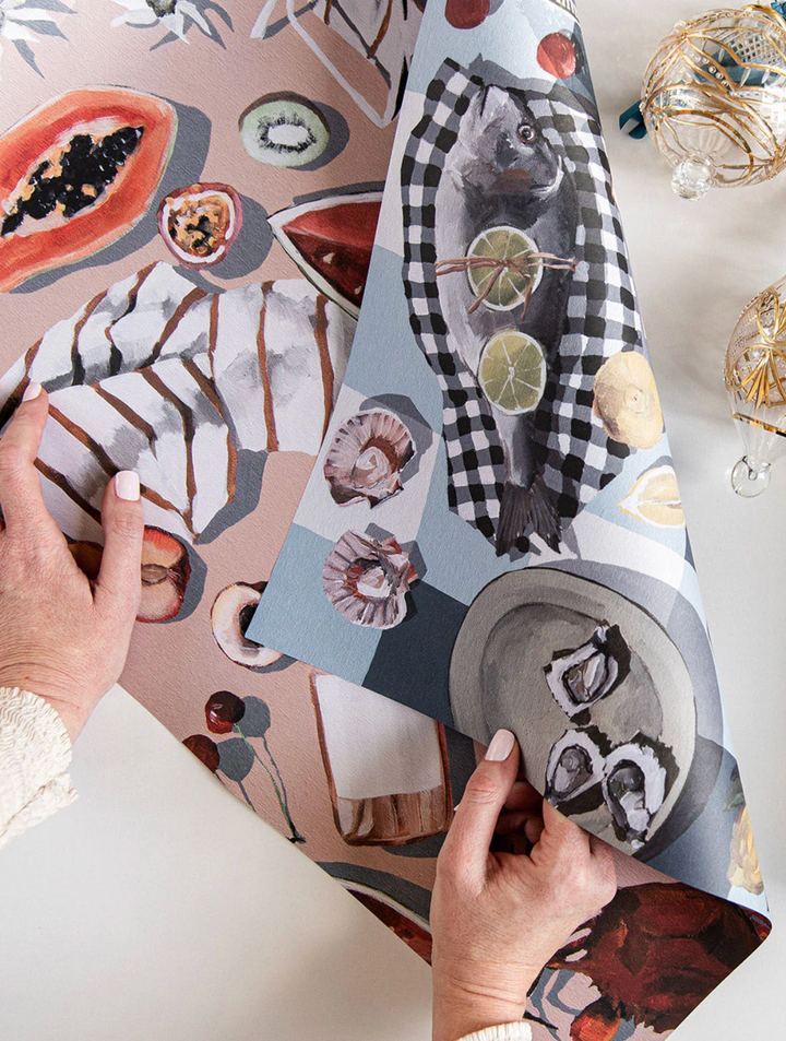 Flat Wrap - Summer Picnic / Crab & Squid