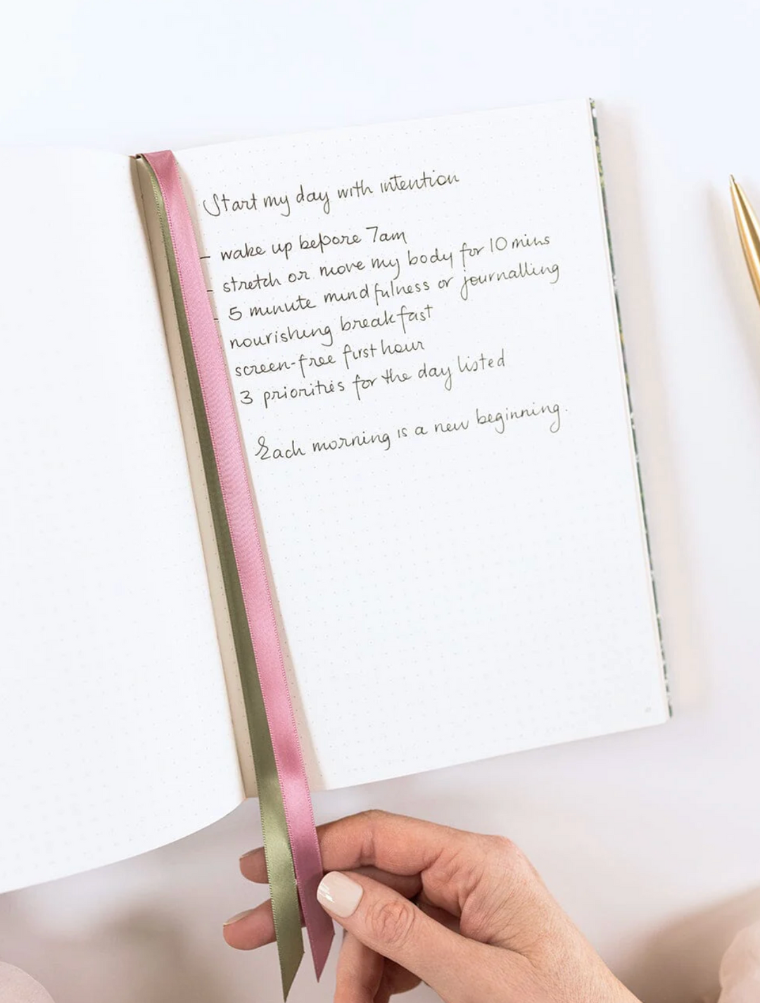 Bespoke Linen Bound Journal - Summer Perennials (Bullet Journal)