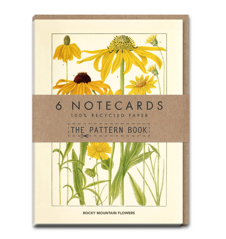 The Pattern Book - Rocky Mountain Flowers Notecard Set