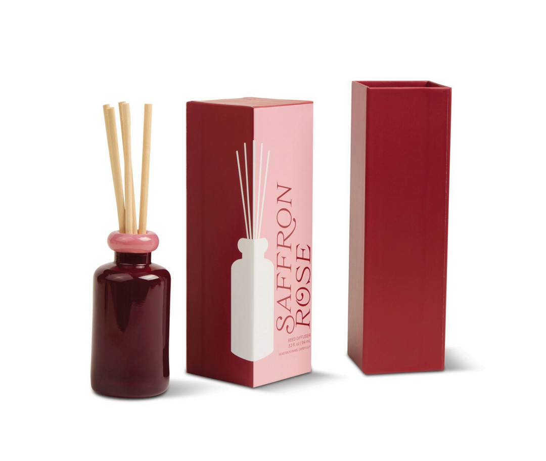 Stacked Glass Diffuser - Saffron Rose