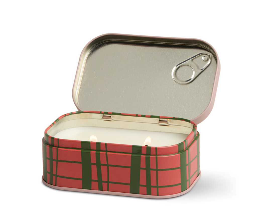 Bistro Printed Tin Candle - Strawberry