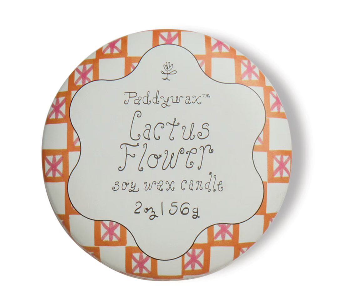 Tulip Tin Candle - Cactus Flower