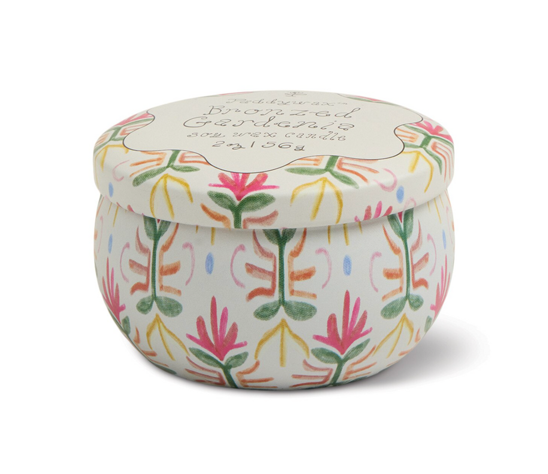 Tulip Tin Candle -  Bronzed Gardenia