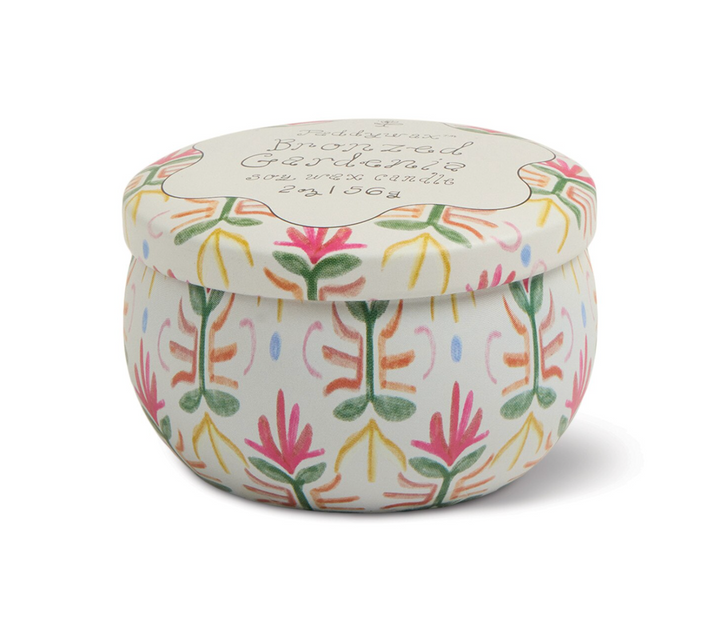 Tulip Tin Candle -  Bronzed Gardenia