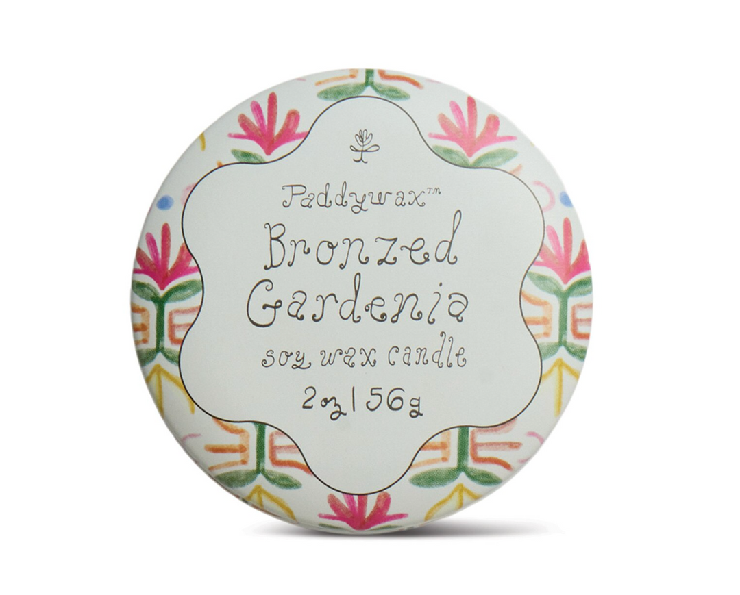 Tulip Tin Candle -  Bronzed Gardenia