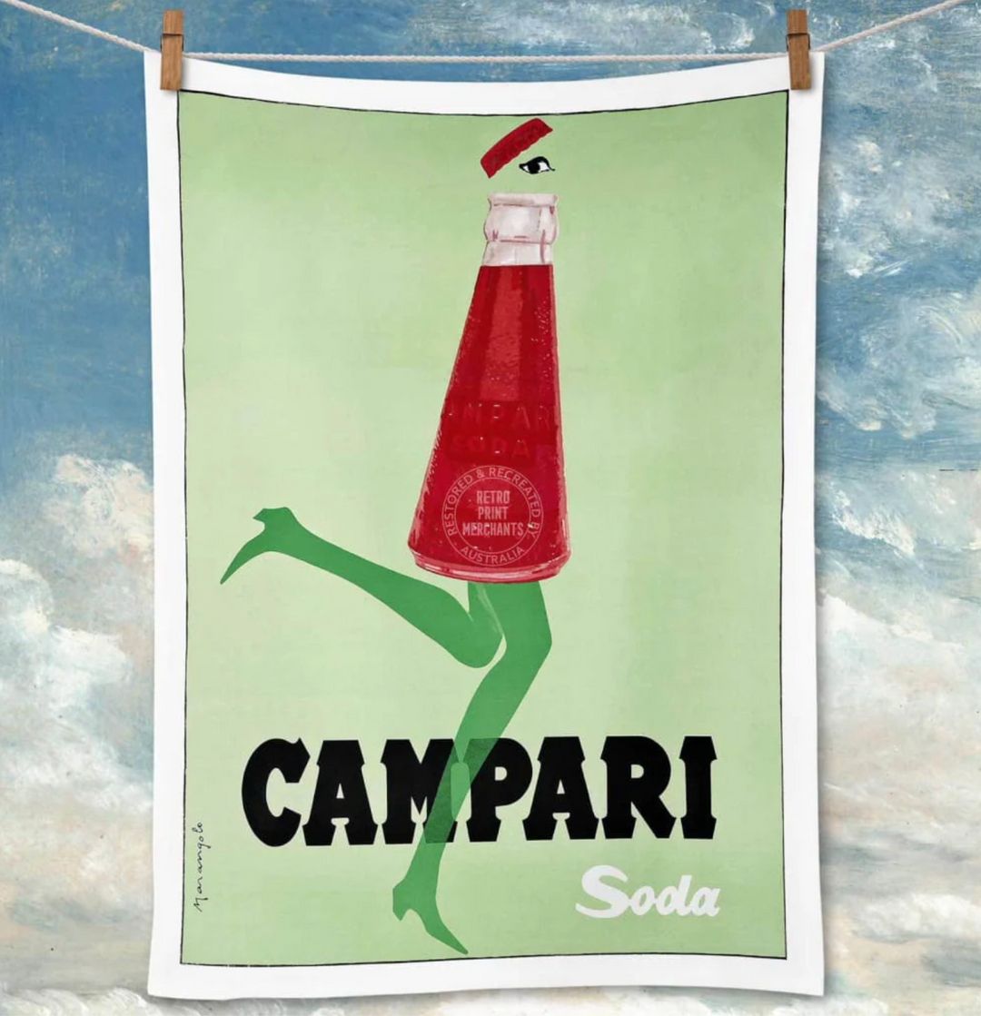 Tea Towel - Campari Soda 1968