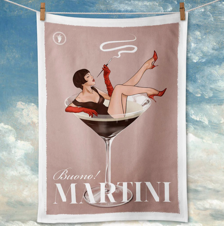 Tea Towel - Martini