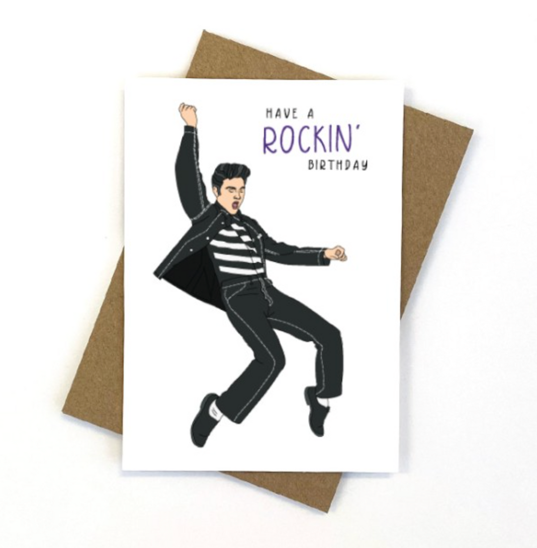 Candle Bark Creations Card - Elvis Birthday