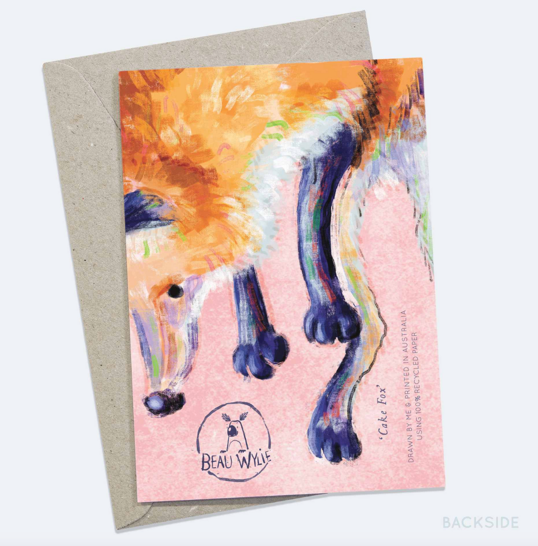 Beau Wylie Card - Cake Fox