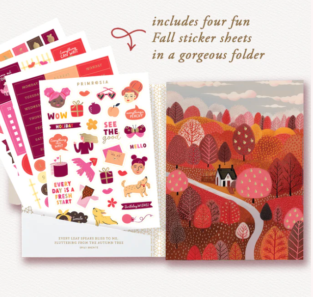 Primrosia - Dual Tip Marker Pens and Sticker Sheet Woodland