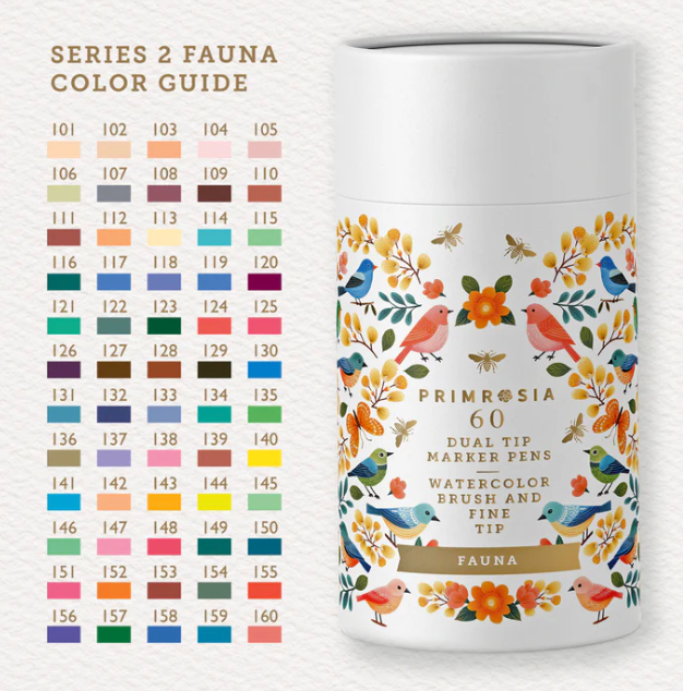 Primrosia Dual Tip Marker Pens Fauna