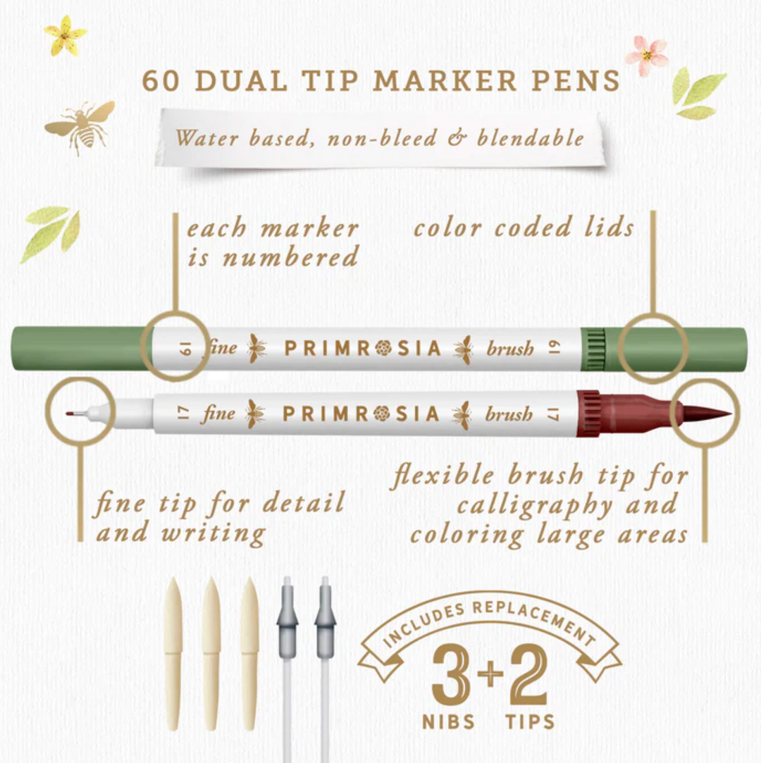 Primrosia - Dual Tip Markers Flora