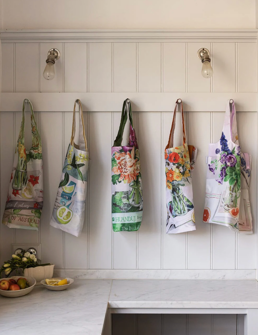 Bespoke Letterpress Shopping Bags Wattle & Citrus
