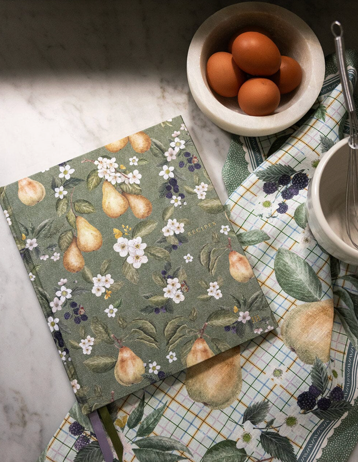 Bespoke Letterpress Journal - Recipe Journal Pears
