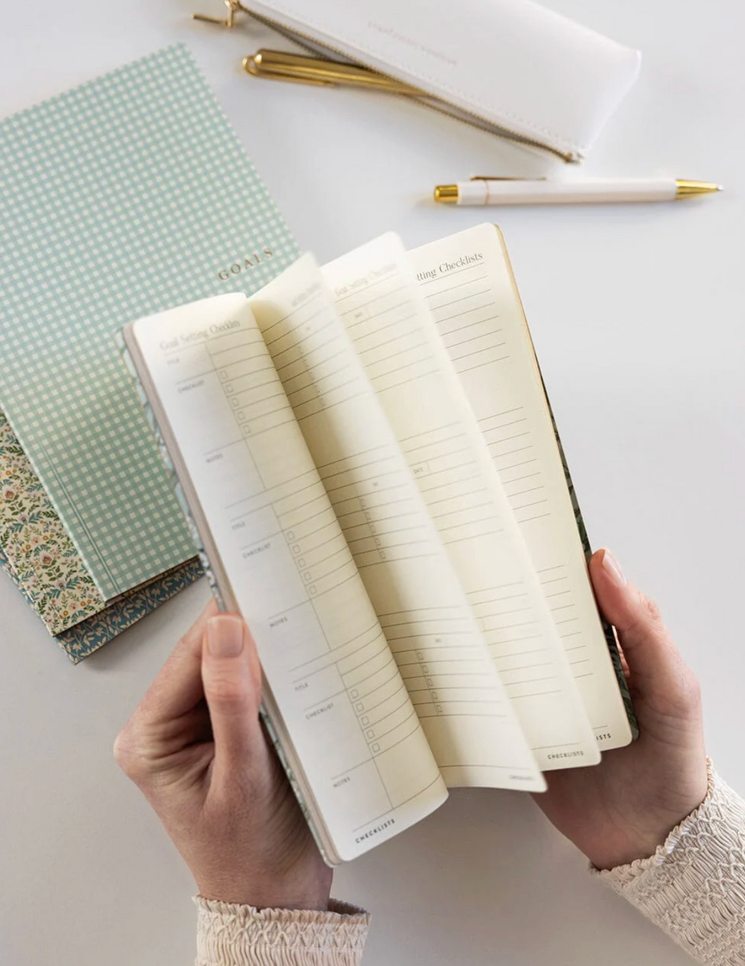 Bespoke Letterpress Notebook - Goal Setting Companion Set