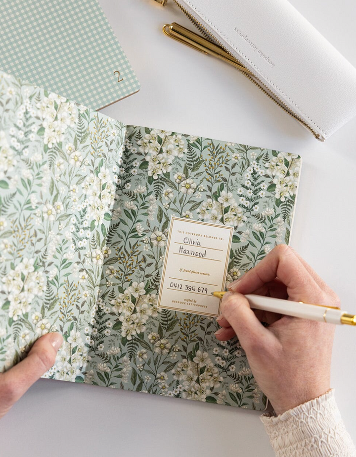 Bespoke Letterpress Notebook - Goal Setting Companion Set