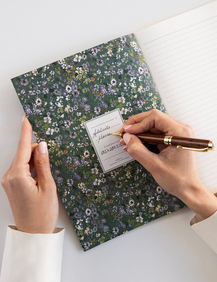 Bespoke Letterpress Workbook - Summer Perennials