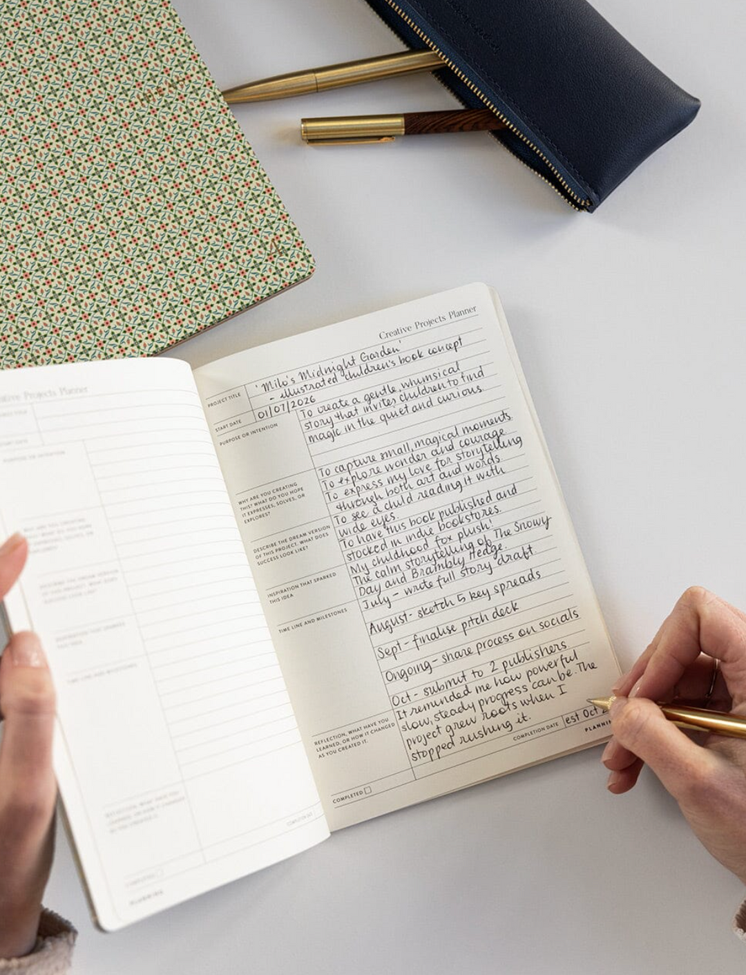 Bespoke Letterpress Notebook - Companion Set