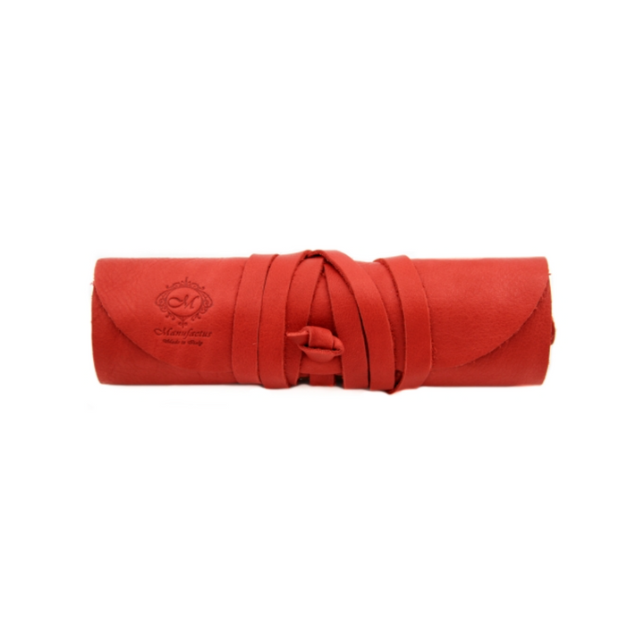 Manufactus Leather Pencil Wrap - Red