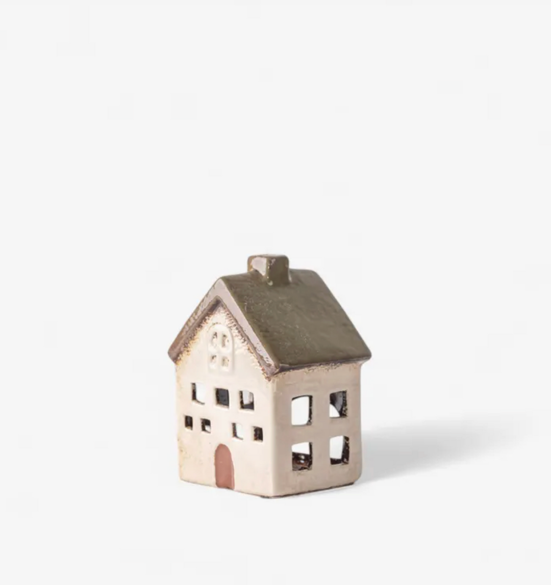 Alsace Tealight Villa Olive Green