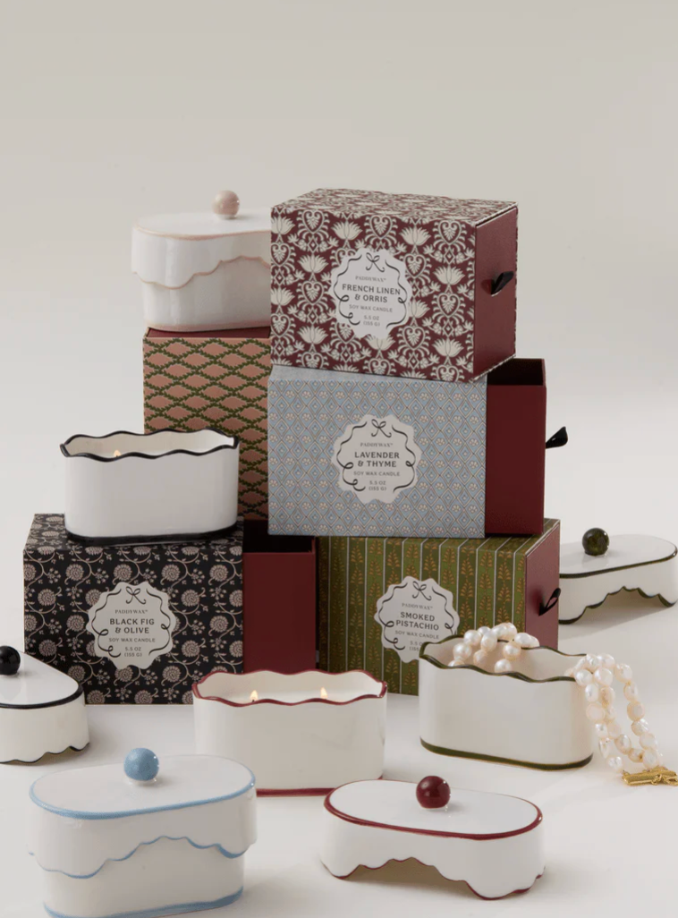 Candle - Cherie Porcelain Dish Green - Smoked Pistachio