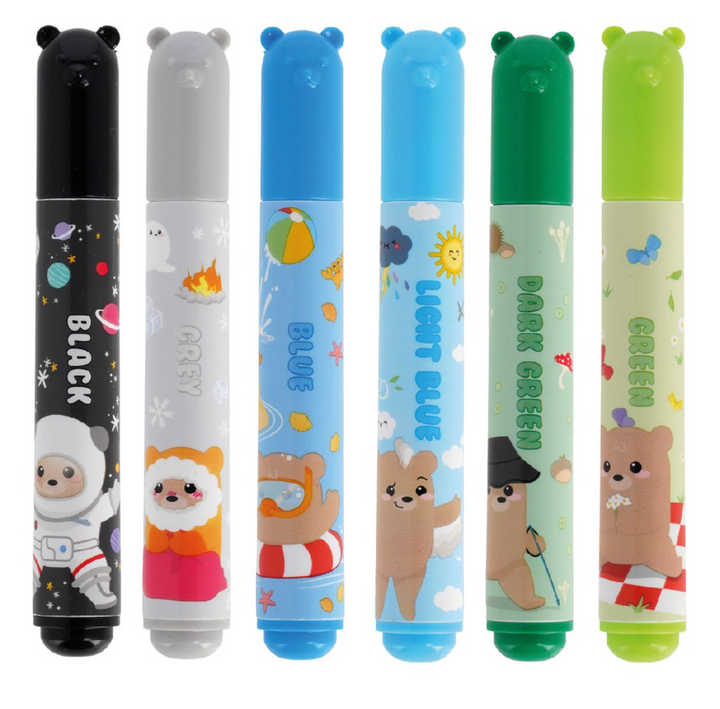 Teddy Friends - Set Of 12 Markers