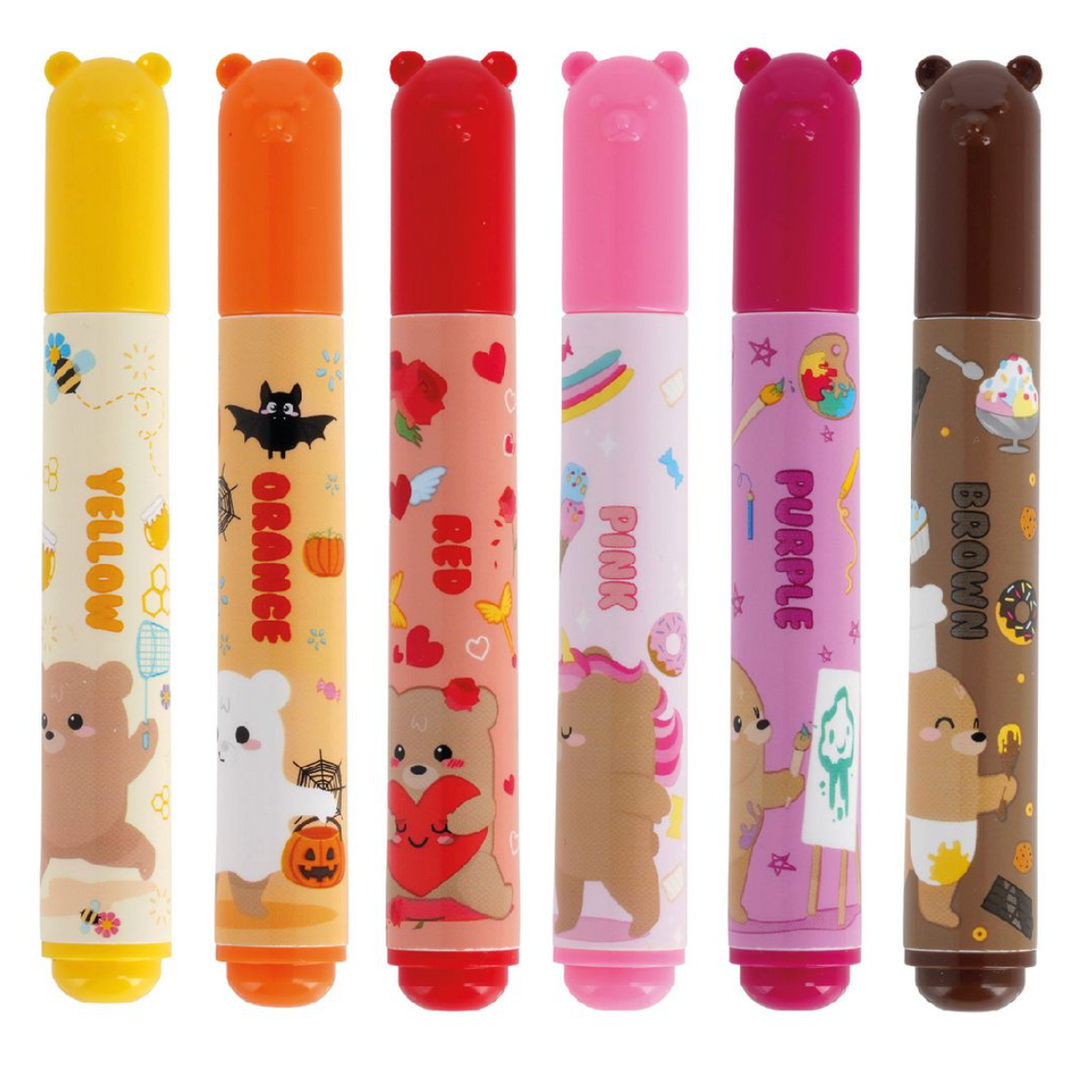Teddy Friends - Set Of 12 Markers