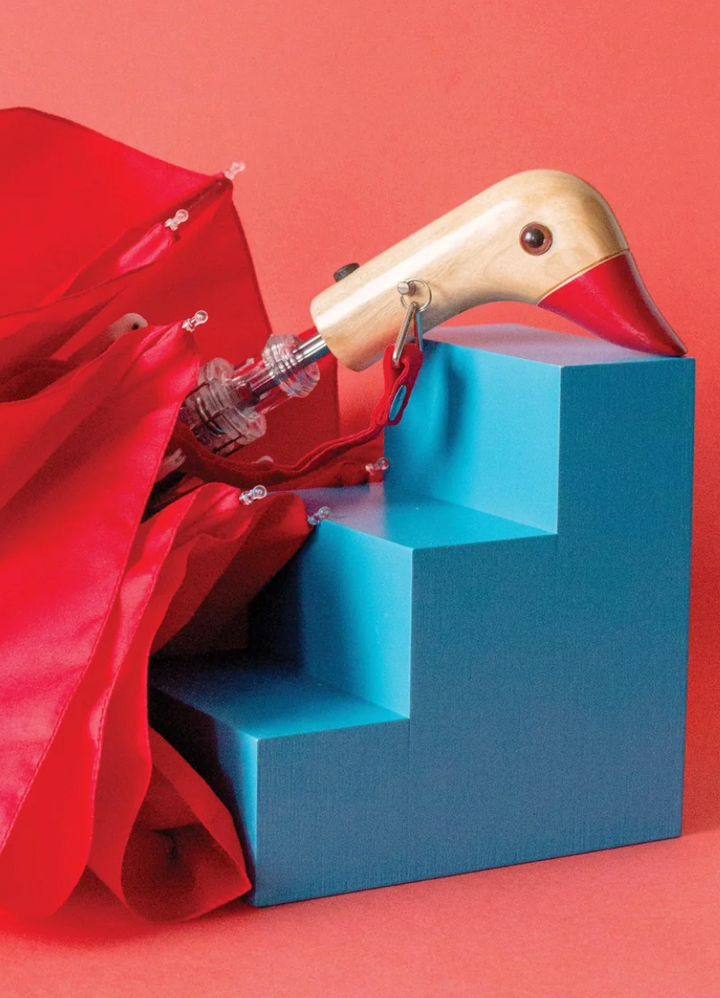 Duck Umbrella  Compact-  Red