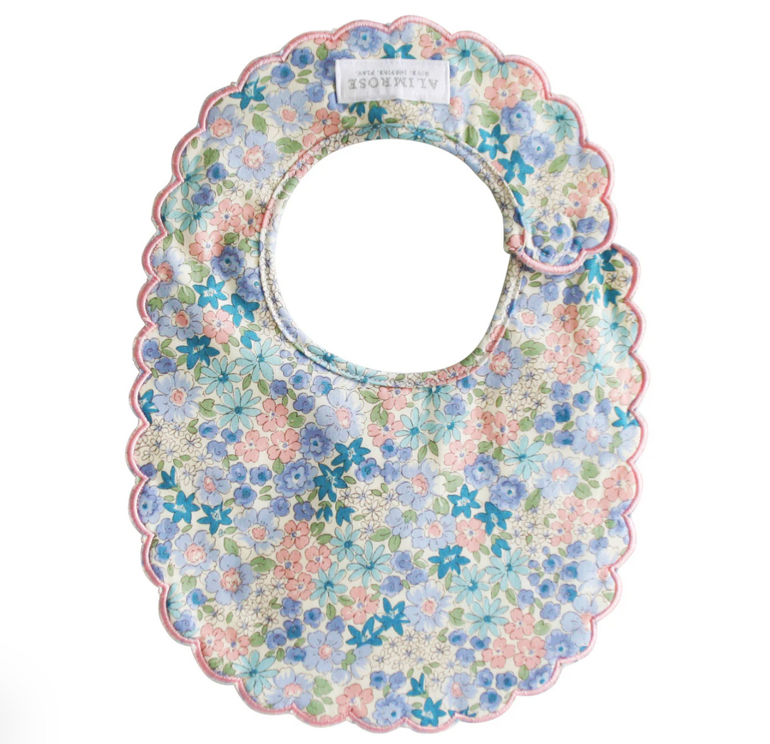 Scallop Bib - Liberty Blue
