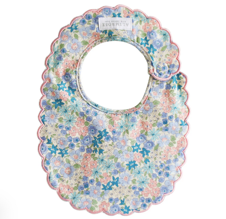 Scallop Bib - Liberty Blue
