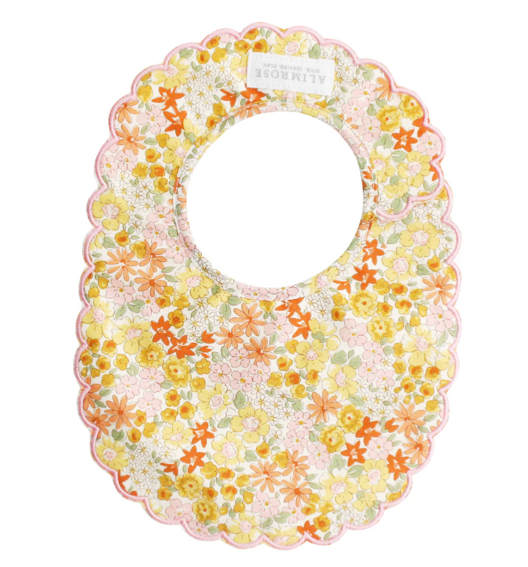Scallop Bib - Sweet Marigold