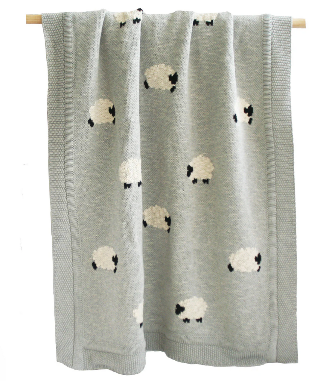 Baa Baa Baby Blanket - Grey