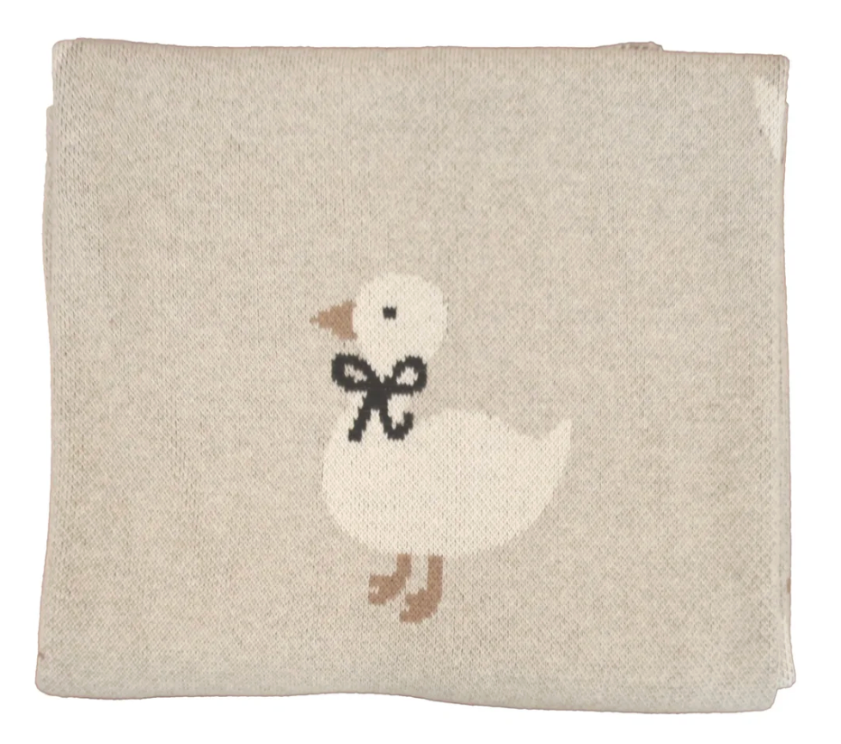 Duck Baby Blanket - Natural